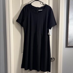 Athleta Classic Black Midi Dress